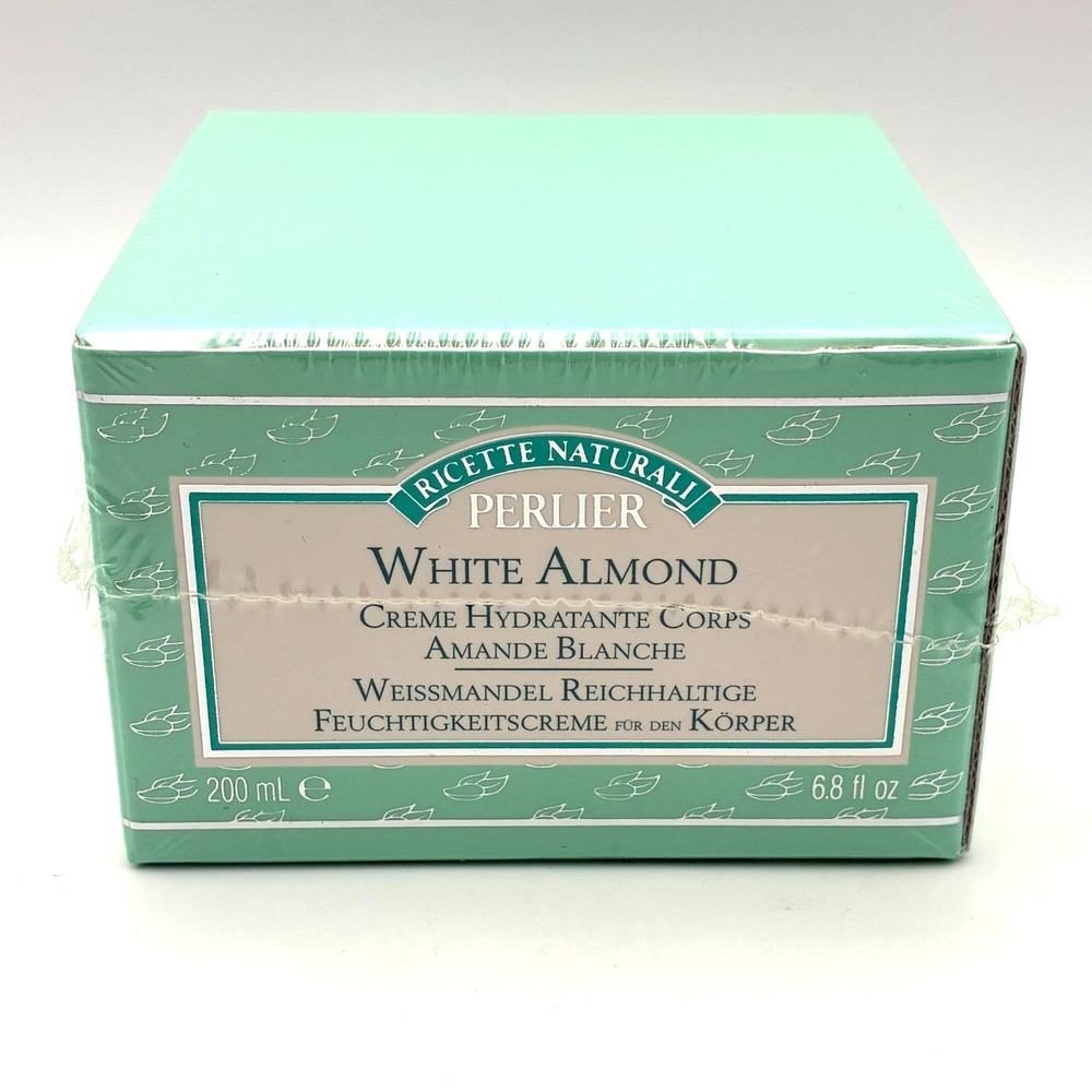Perlier White Almond Rich Moisturizing Body Cream 6.8 fl oz Italy New Sealed NIB